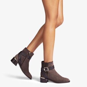 Jimmy Choo CLARICE 45 ANKLE BOOTS IN COFFEE - 37.5